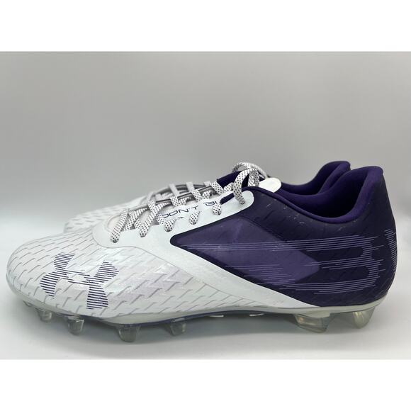 Under Armour Blur LUX MC Football Cleats White Purple 3023190-500 Men\'s Size 13 main image 12